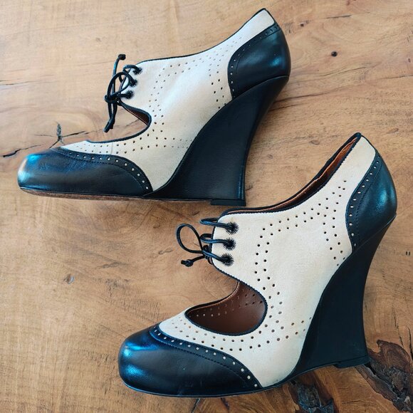 TABITHA SIMMONS Bunty Wedge Pumps - Picture 10 of 12